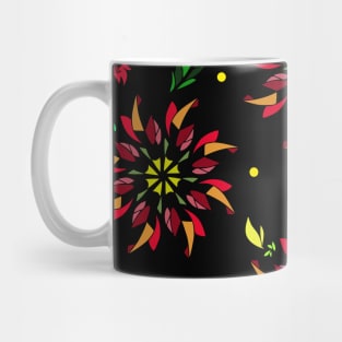 Native American style flowers Mug